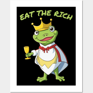 Eat The Rich Frog Posters and Art